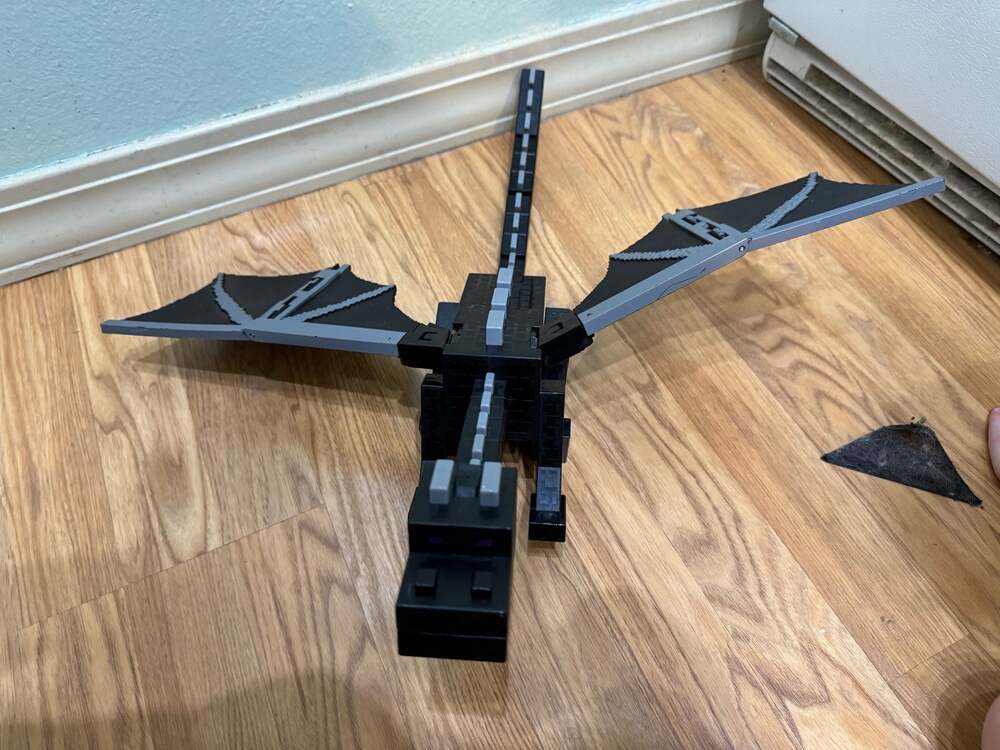 Working Mattel Minecraft Ultimate Ender Dragon Figure, 22-inch with Lights and S - Picture 3 of 10